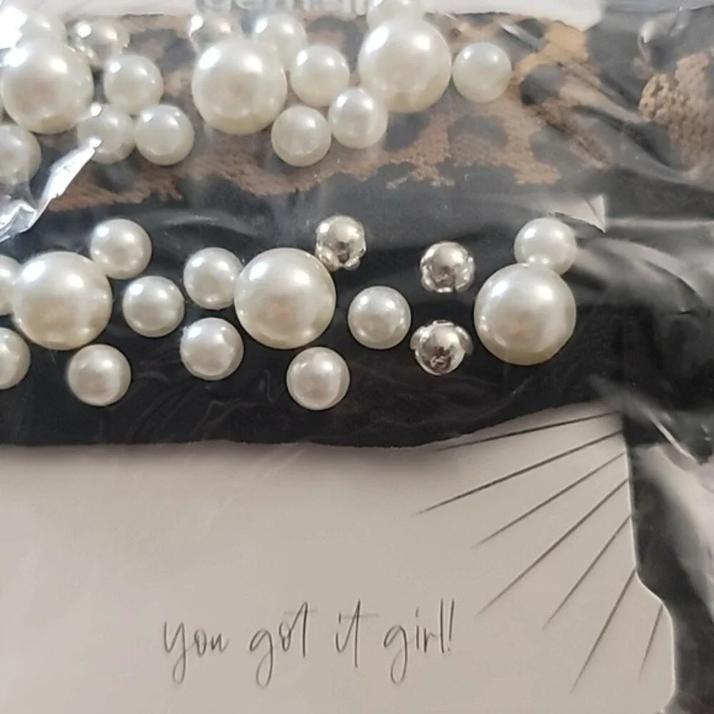 Gemelli Pearls Stud Hair Tie hair-tie set pearl accent fashion bold accessory